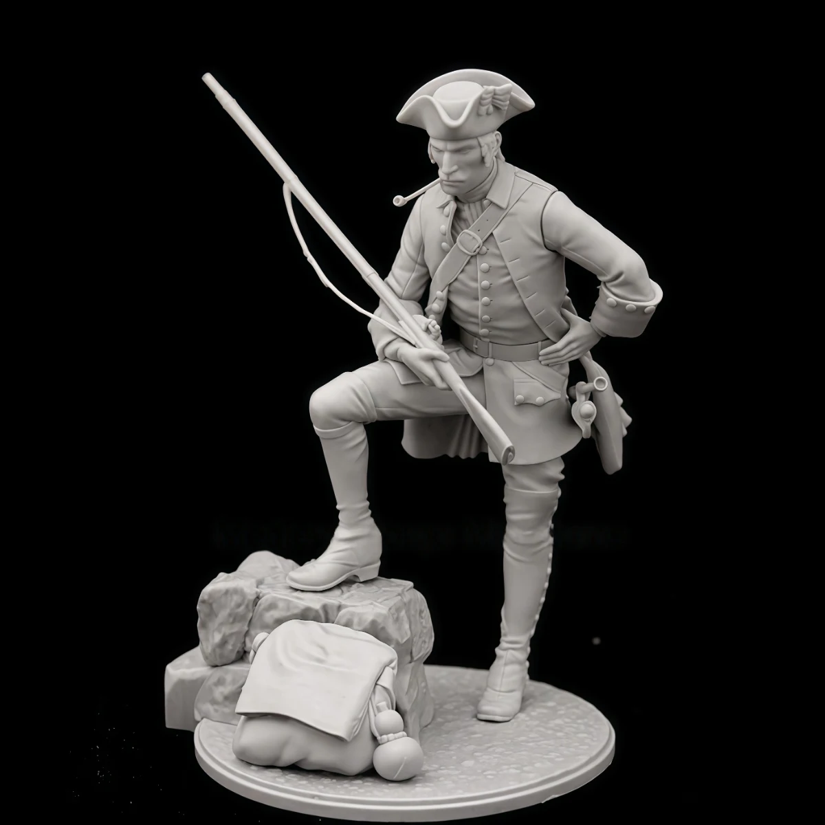 French Infantry Resin Model Kit - 54mm Unpainted Military-Themed Collectible