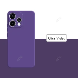 Liquid Silicone Soft Bumper Phone Case with Internal Flocking and Enhanced Protection for OPPO reno15 Pro mini (Ultra Violet)