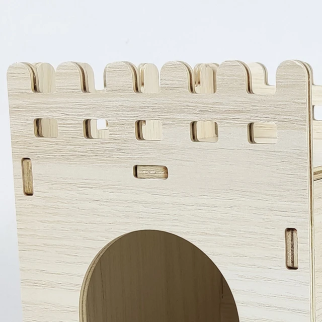 Wooden Hamster Nest Villa 5