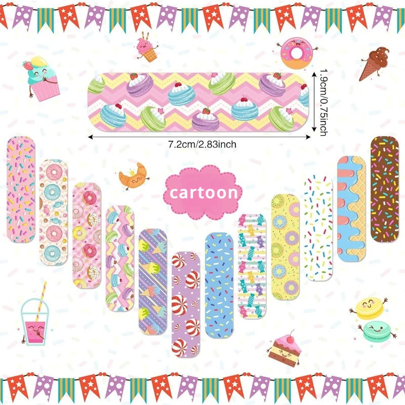 40pcs/set 50pcs/set 60pcs/set Cartoon Band Aid Wound Dressing Patch Plaster for Children Skin Tape First Aid Adhesive Bandages 6