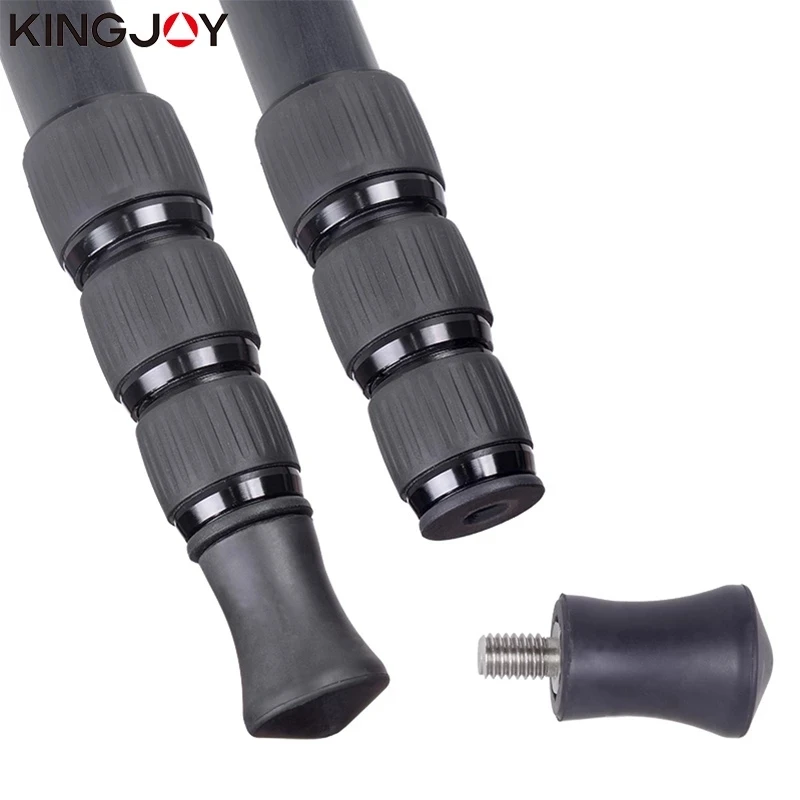 KINGJOY 탄소 섬유 전문 카메라 삼각대 스탠드, 모델 모빌 유연한 스태티브 SLR DSLR, K2208 + QH20