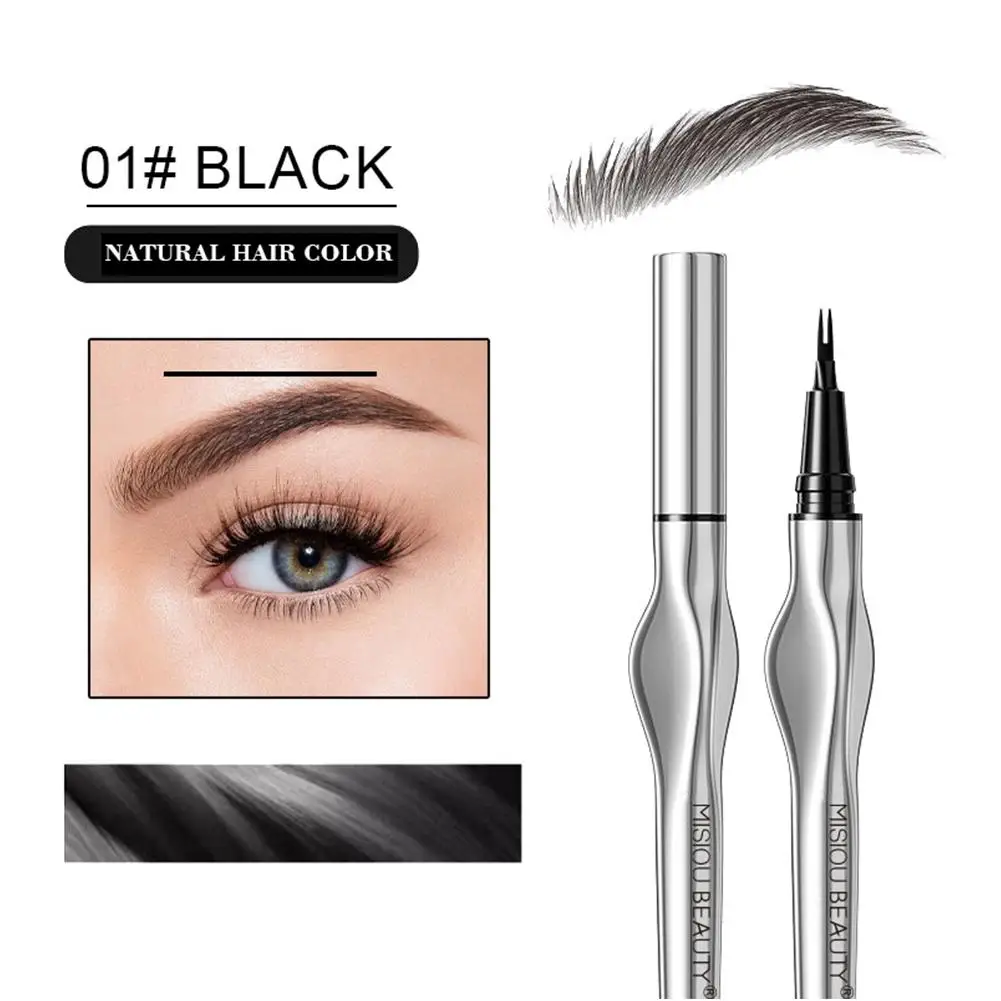 

1PCS Wild Eyebrow Pencil Long Lasting Easy To Grip Makeup Tattoo Thin Lying Brow Liquid Waterproof Eyebrow Korean Silkworm Q0Z0