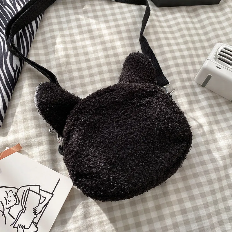 Japanese Style Kawaii Bag Women Cartoon Plush Shoulder Bag for Women New Crossbody Small Phone Purse Bolsa Feminina japanese style shoulder bag