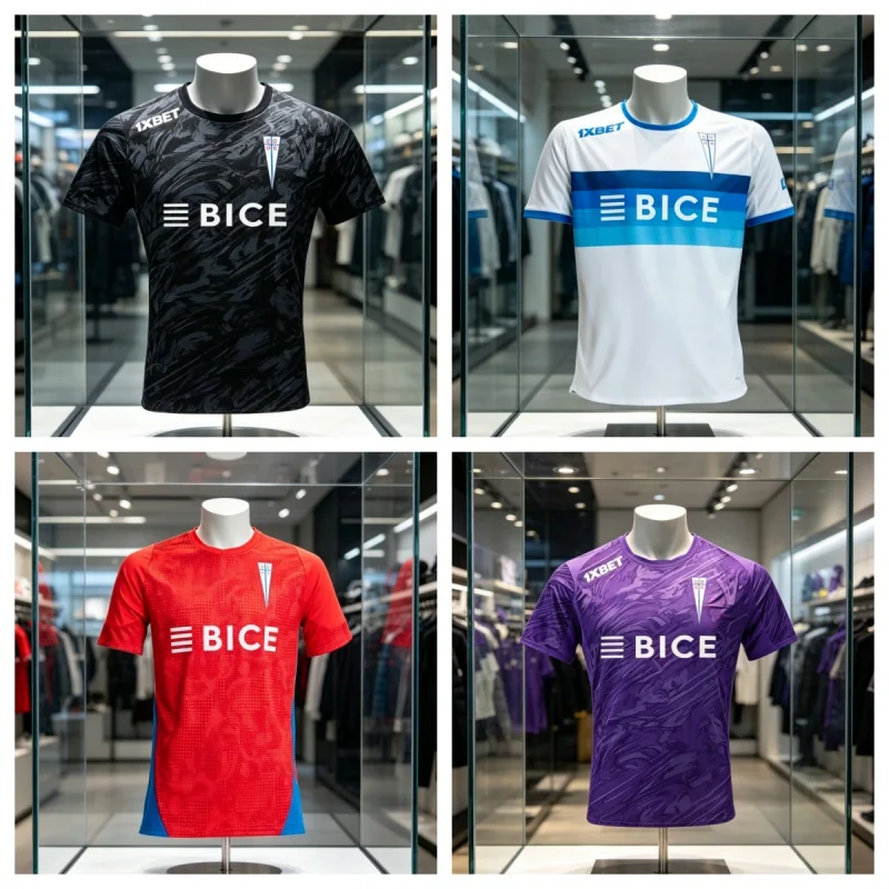 Fußballtrikot der Universität Chile, Sommer, atmungsaktiv, schnell trocknend, Sport-T-Shirt, modische Streetwear, Y2k, passende Familienoutfits
