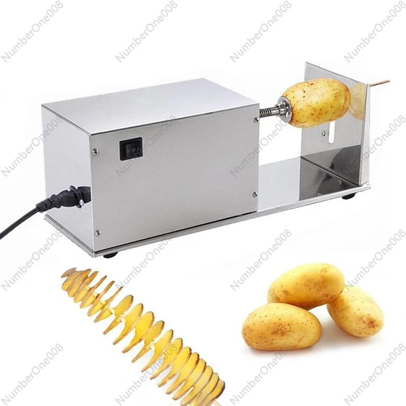 상업용 전기 토네이도 감자 커터, 자동 나선형 및 칩 절단기, 바삭한 감자 스트링, 프렌치 프라이 메이커