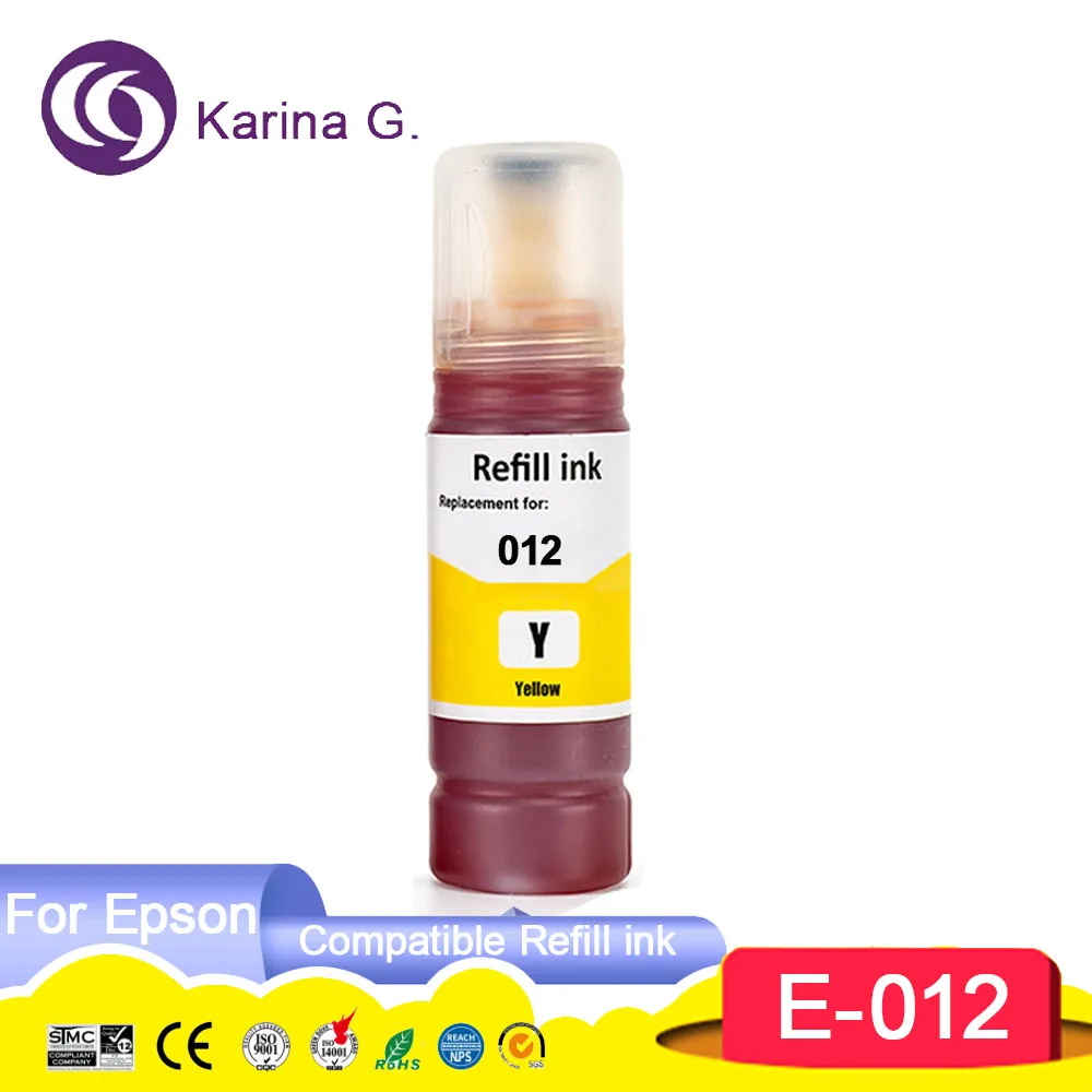011 012 Compatible Refill Ink For Color Water Based Bottle ink T011 T012 Compat