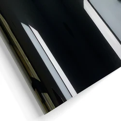 Premium Glossy Carbon Fiber Vinyl Wrap - Waterproof Car Sticker for Enhanced Vehicle Aesthetics (PET Black)