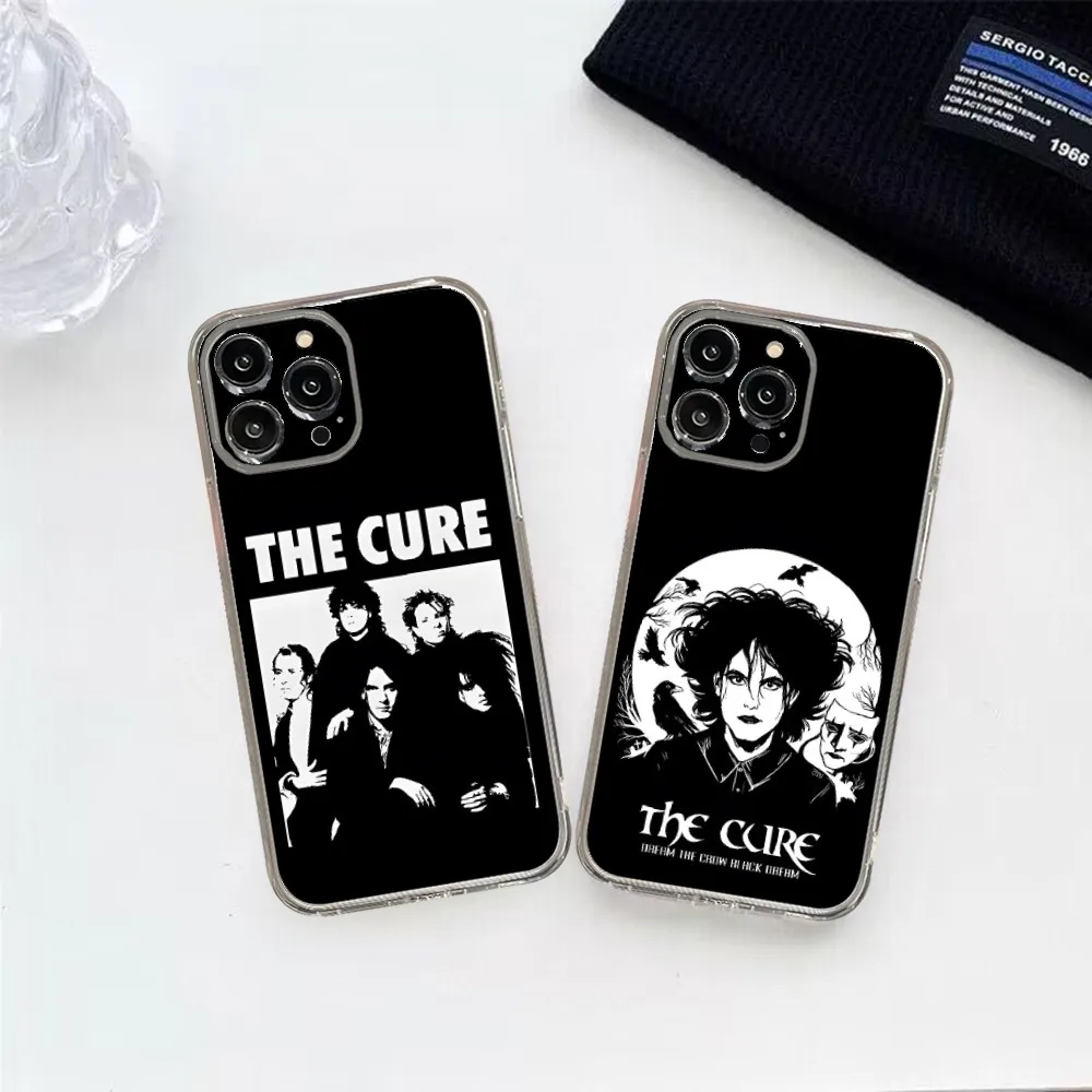 R-Rock Band The Cure Custodia Per Telefono Per Iphone 15 14 13 12 Pro Mini 11 Max Xr X Xs 8 Plus 7 Silicone Trasparente