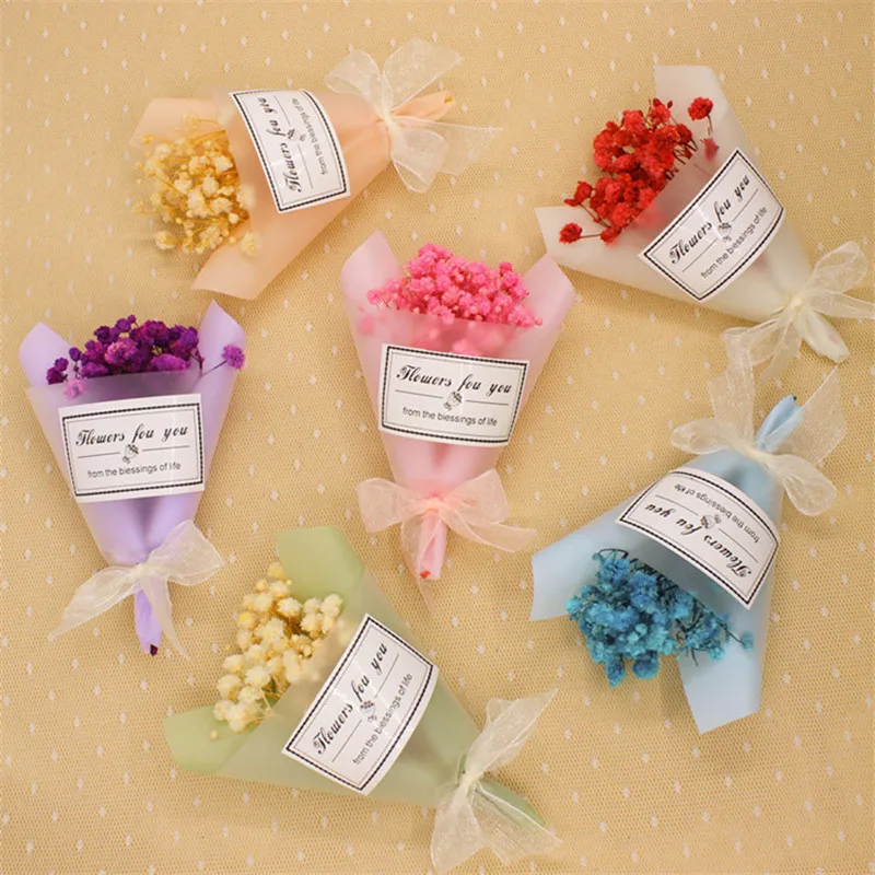 2022 Dried Flowers Bouquets Valentine Day Gift Bridesmaid Bouquets Mini Dry  Flower Bouquet Souvenir Gift for Wedding Decoration - AliExpress