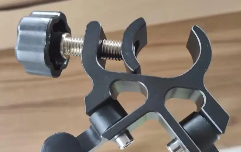 Factory DZ22A Black Aluminum Bipod With Thumb Release Clamp For Prism Pole GPS P