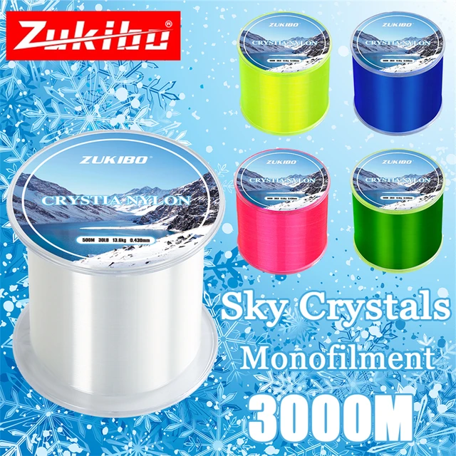 Zukibo 3000M Crystal Nylon LineJapan High Quality Durable Fishing