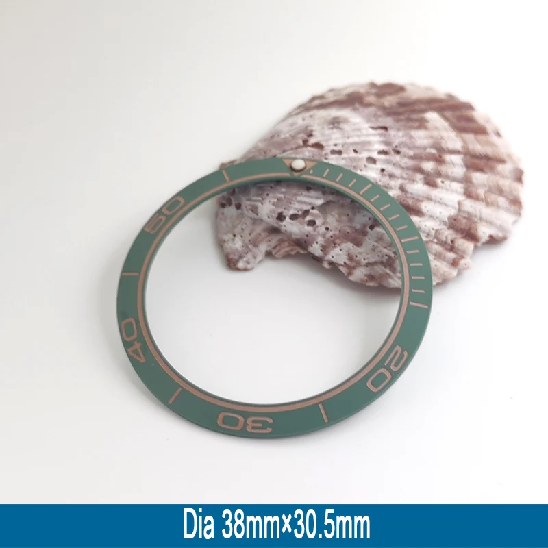 Mod 38 mm * 30,5 mm schräger Keramik-Lünetteneinsatzring, passend für Seamaster-Stil für SKX007 SKX009 SRPD Herrenuhr-Lünetteneinsatz – Detail 15