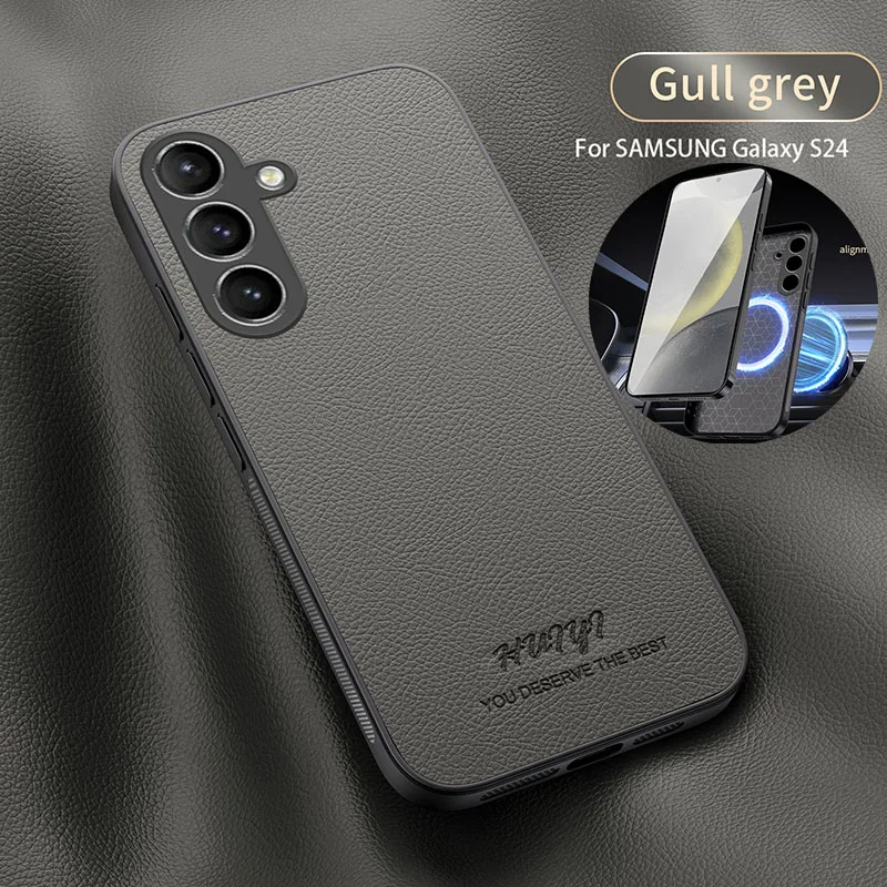 Magnetic Car Holder Case with Built-In Metal Plate