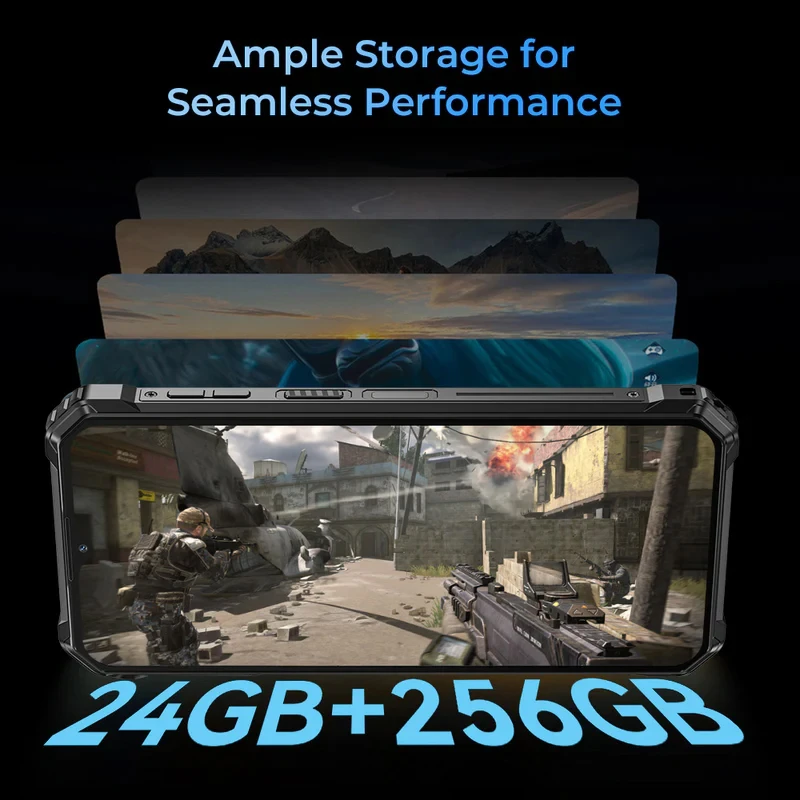 Oukitel WP36 Pro Rugged Phone 6GB+256GB 10600mAh 6.52'' FHD+ Display MTK MT8788 Octa Core 13MP Camera NFC OTG 4G Smartphone