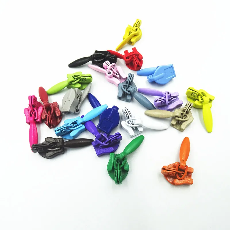 Automatic lock Slider 20 Colors 100Pcs 3# Invisible Nylon Coil DIY Sewing Tool