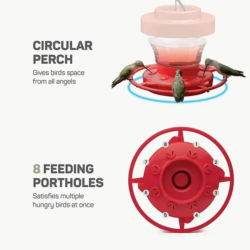Flying Food Cup Dispenser Tools Hummingbird Drinker Feeder Pet Animal Feeding With Bird Supplies Suction Hanging bird feeder bird water drinker