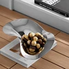 Luxury Stainless Steel Fruit Bowl Mirror Tray Decorative Tray Designer Plate for Home Decoration Table 3