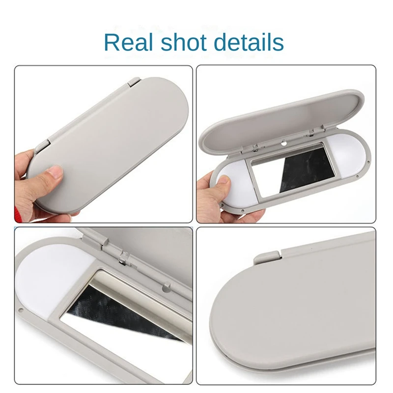 Car Roof Sunvisor Sun Visor Makeup Mirror Glass Cover Light Lamp Cap Lid For-BMW Mini F54 F55 F56 F60 2015-