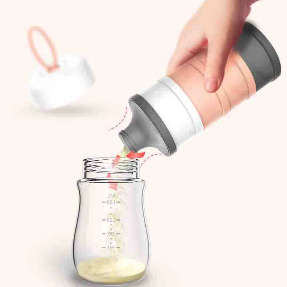 Baby Food Storage Portable Box Infant Milk Powder Formula Dispenser Toddler Kids Snacks