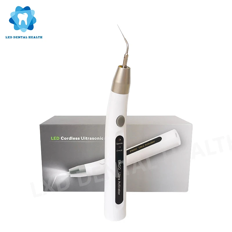 

Dental Ultrasonic Activator Cordless LED Endodontic Root Canal Irrigator Root Canal Tips Dentistry Tools with 3 Funtional Tips