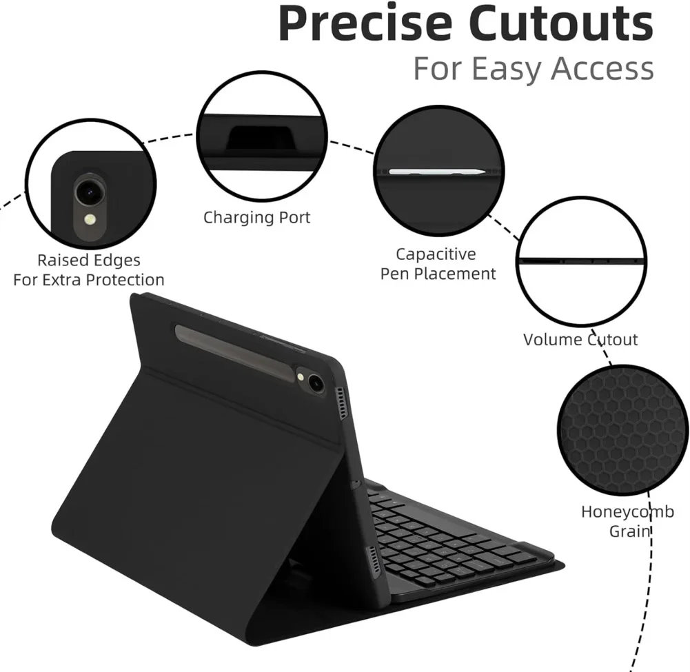 Wireless Detachable Backlit Keyboard Case