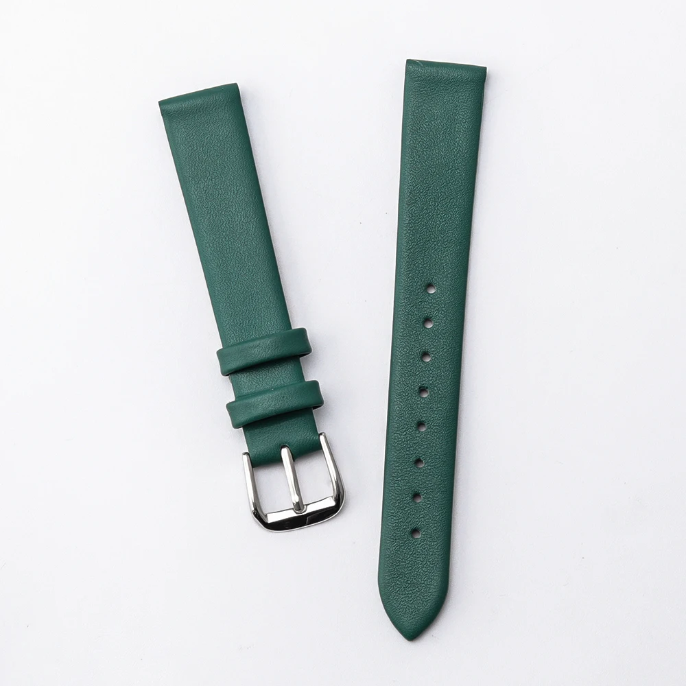 Elegant Genuine Leather Slim Watchband Wrist Strap Bracelet