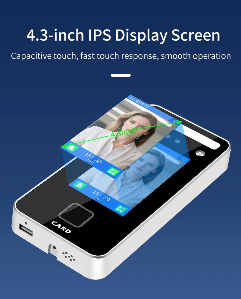 S1000 Wall Mount Dynamic facial Recognition Attendance Access Control Machine 10