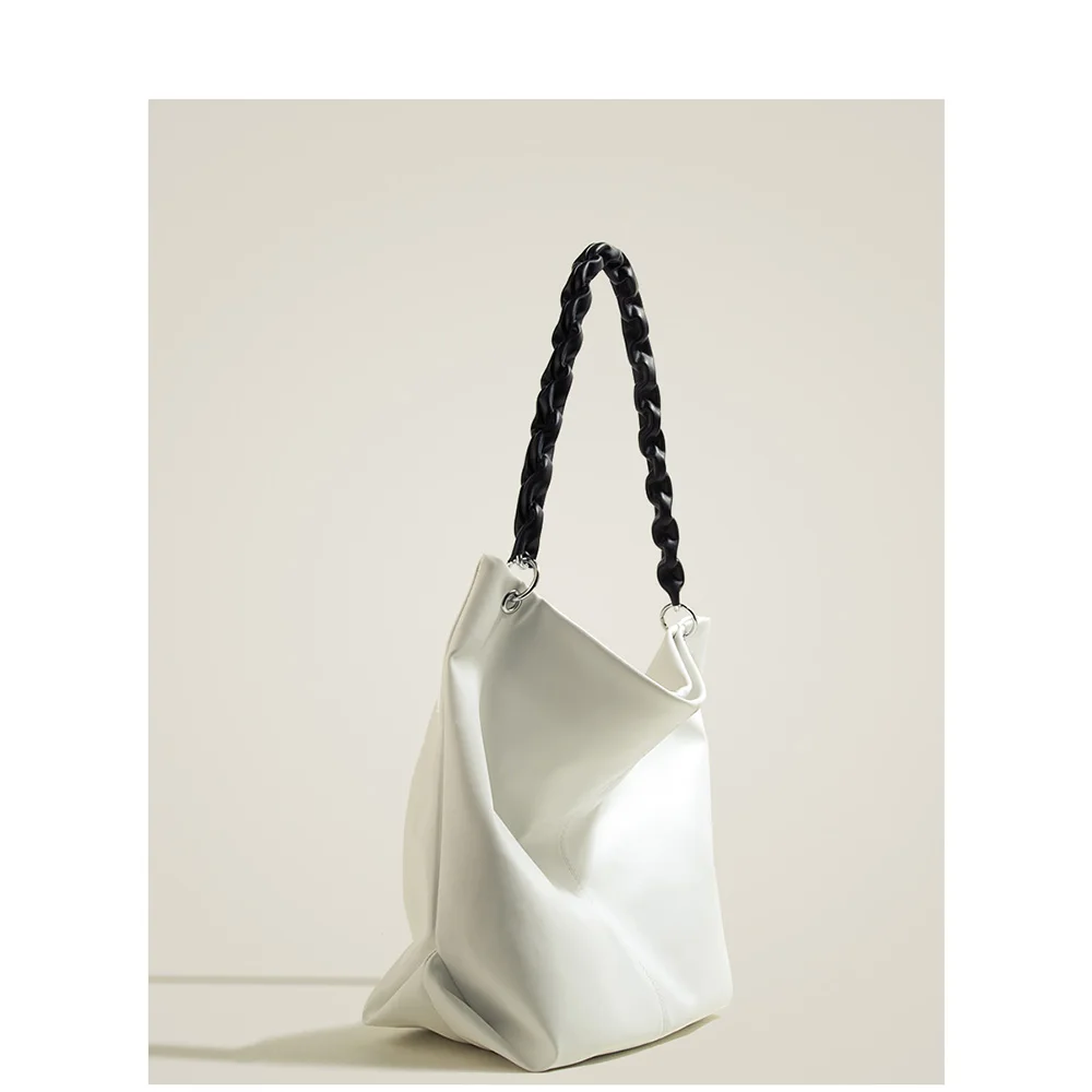 

Soft PU Leather Women Crossbody Shoulder Bags 2022 New Fashion Large Capacity Shopping Tote Bag Trend Solid Color Handbag
