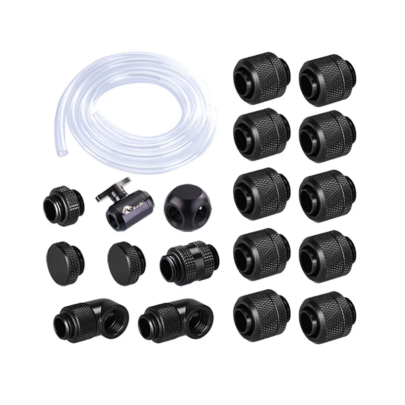 Azieru-tubo Macio Mão Compressão Conector Conjunta Mangueira Tubo e Interruptor Acessórios de Refrigeração de Água Fitting Kit Uso