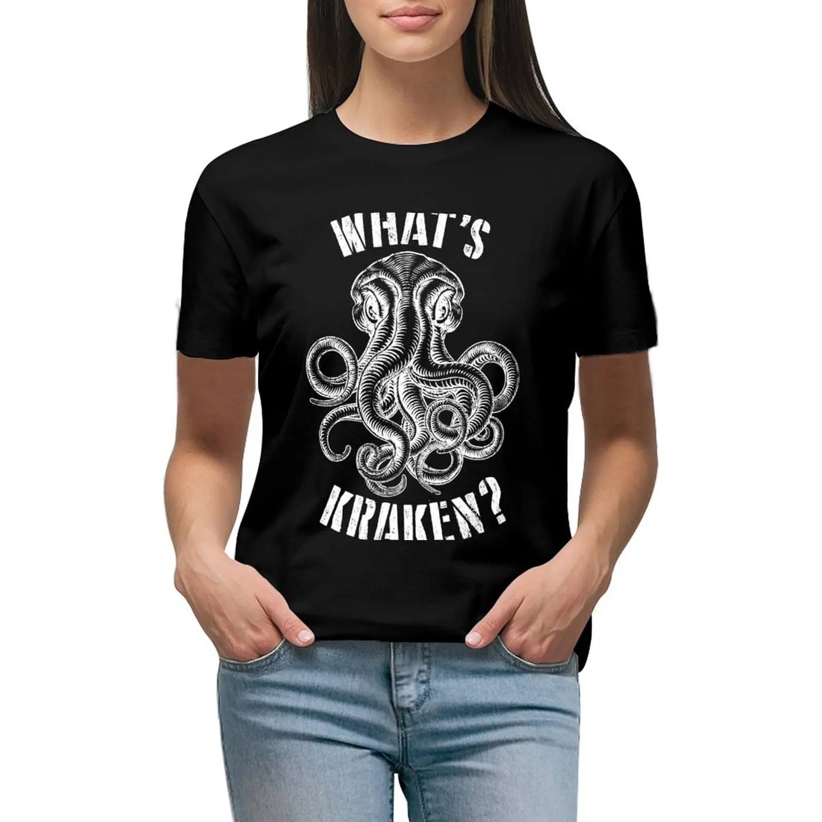 

Whats Kraken T-shirt shirts graphic tees Blouse ariat shirts for Women