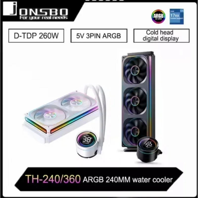 Jonsbo TH-360 240 AIO CPU 液体冷却統合水冷ラジエーター 120