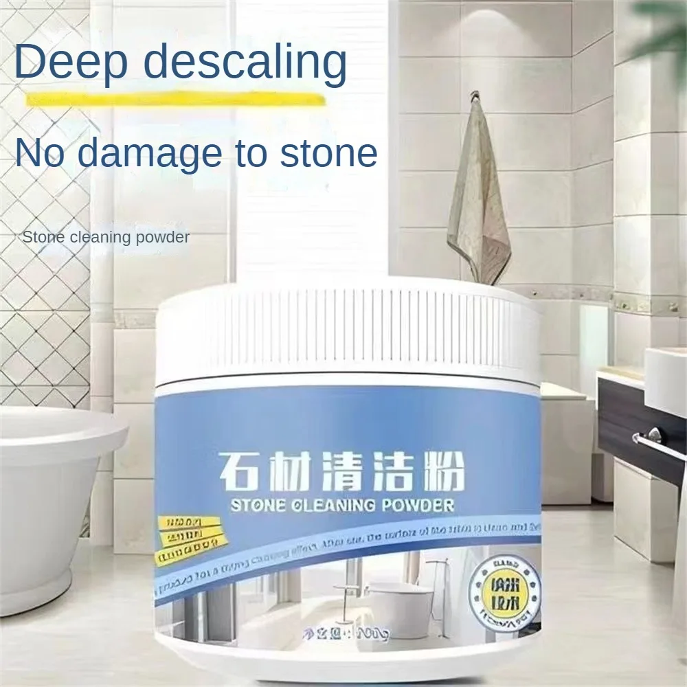 Solid Powder Granite Stone Stain Remover Purified Easily Oil Stain Remover 7x6x6cm 200g Cleaning Powder Cleaning Supply Powerful