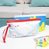 1pc Wet Wipe Bag Eva Refillable Travel Cosmetic Pouch Stroller Accessories Sealed Wet Wipe Waterproof Case Flip Cover Tissue Bag 5
