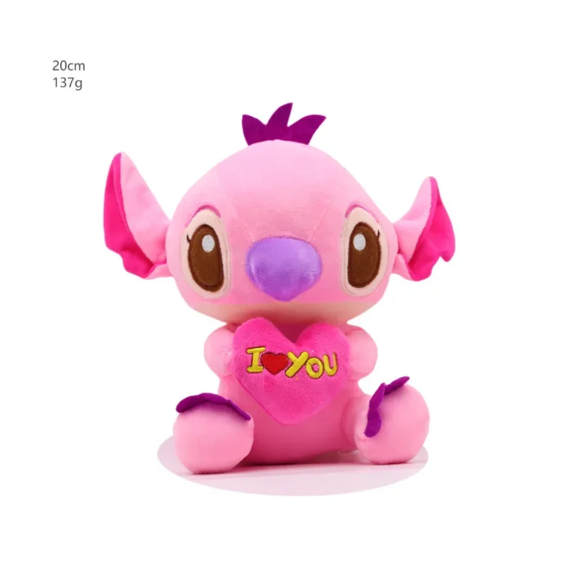 Lilo & Stitch Plush Toy Disney Doll Cartoon Animals Stitch Angel Pandent Keychain Kids Gift plush toy