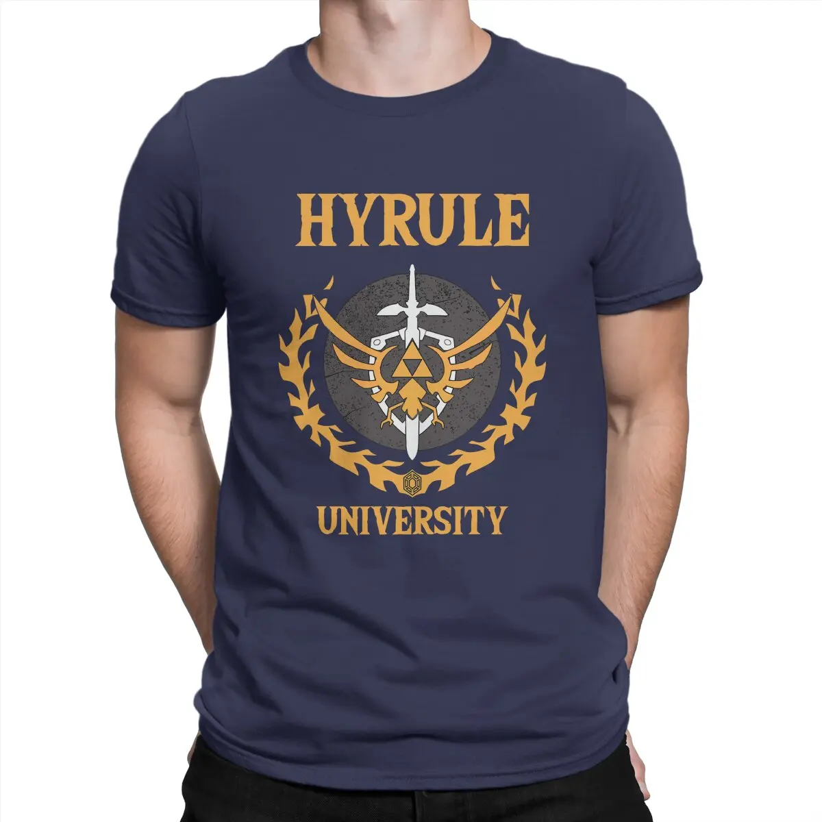 thumbnail image 1 of Camiseta única del equipo universitario de Hyrule, camiseta de Z-Zelda para adultos, 1 of 7