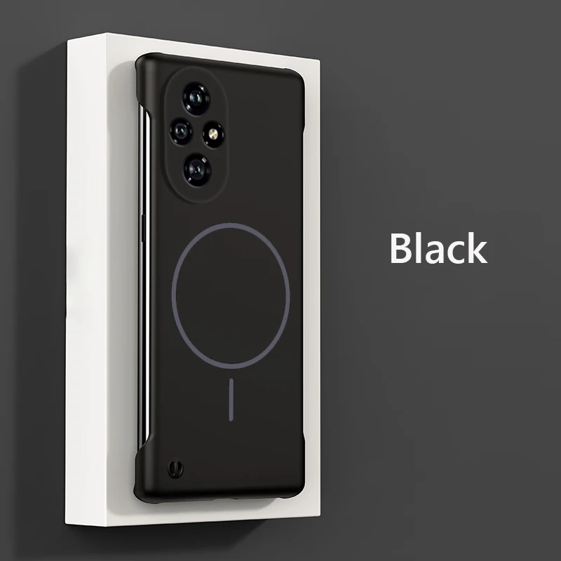 Frameless Magnetic Wireless Charging Slim Hard Phone Case