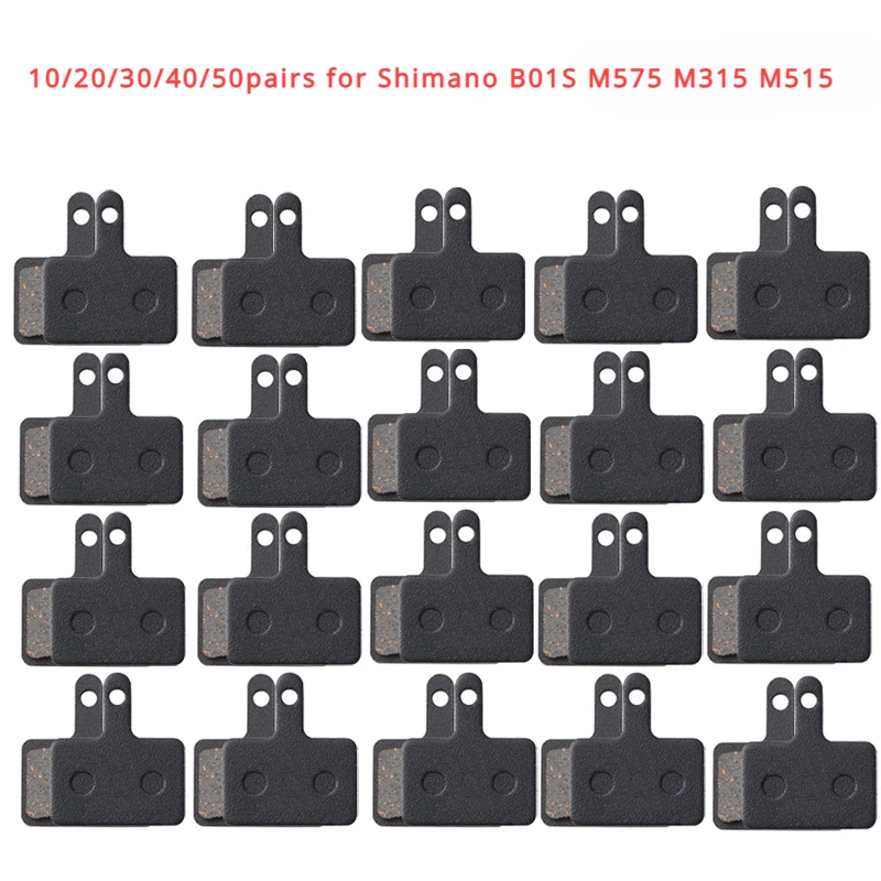 10/20/30/40/50pairs Bicycle Disc Semi-Metallic Brake Pad Partsfor Shimano B01S M575 M315 M515 M416 M446 M375 T615 T675 M486 M475