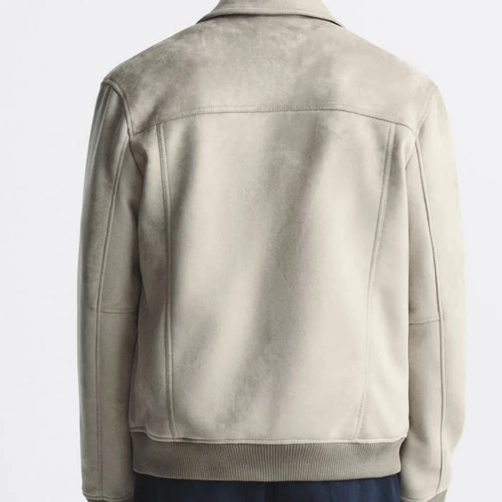 Stilvoll und vielseitig: Slim Fit Herrenjacke aus Wildlederimitat für Frühling und Herbst Vestes Novas