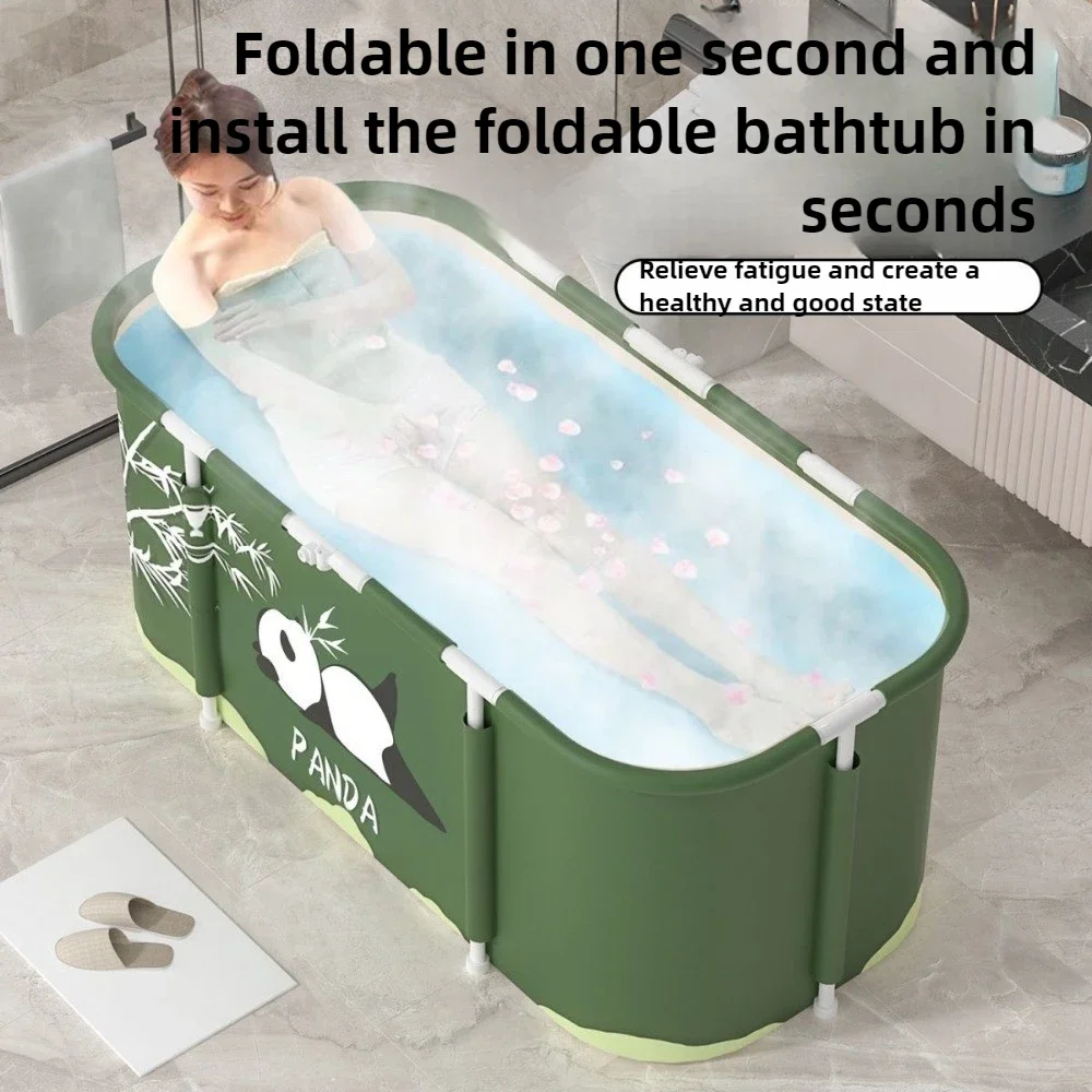 Foldable Bath Bucket PVC Material Hot Bath Ice Bath Ice Therapy Sauna Adult Bathtub Bathtubs for The Baby Large Family Pool 3