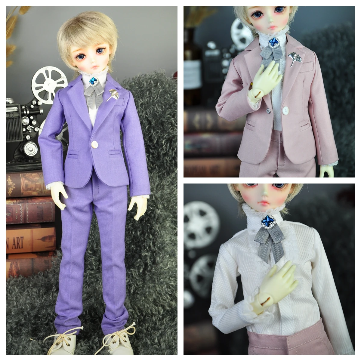 

1/4 1/3 Scale BJD Clothes Suit Coat + Shirt + Trousers Outfit For BJD/SD MSD SD13 SSDF ID75 Uncle Doll Accessories C2093