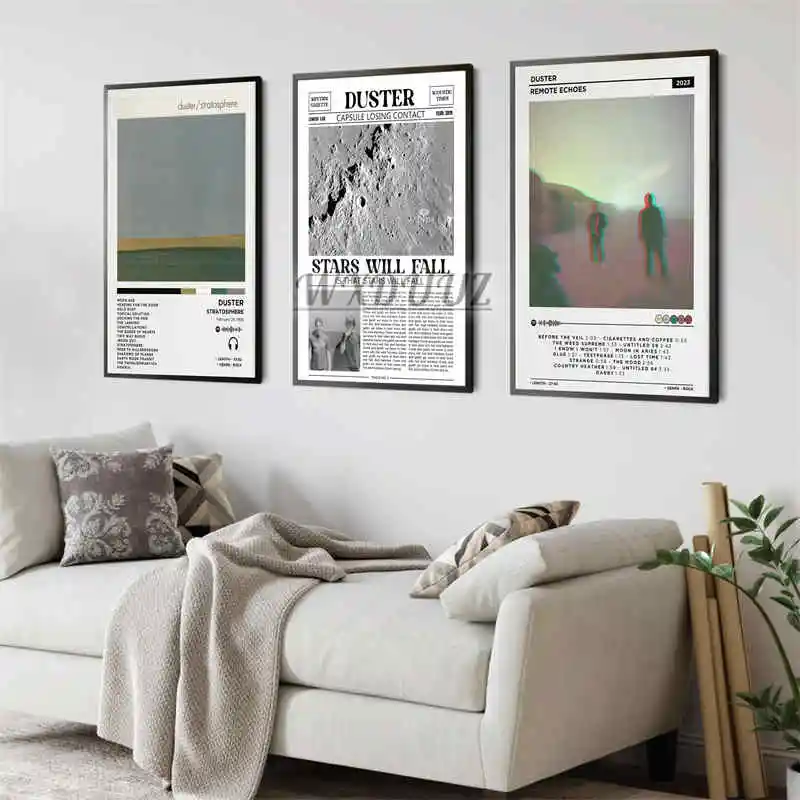 

Pop Music Album Cover D-Duster Poster Aesthetic Rapper Hip Hop Rock Stars Will Fall Inside Out Canvas Print Wall Art Room Decor