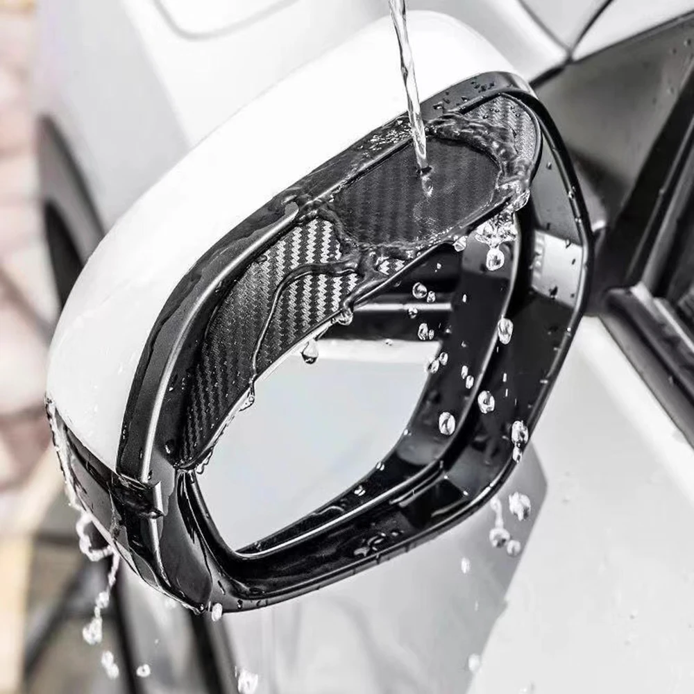 Rearview Mirror Rain Shield Rearview Mirror Rain Eyebrow Car Rearview Mirror Visor Rearview Mirror Rain Guard Rearview Mirror Visor Car Mirror Film 2Pcs Carbon Fiber Car Rearview Mirror Eyebrow Rain Cover For Audi A1 A2 A3 A4 A5 A6 A7 A8 Q2 Q3 Q4 Q5 Q6 Q7 Q8 S1 S6 SQ2 SQ5 TT