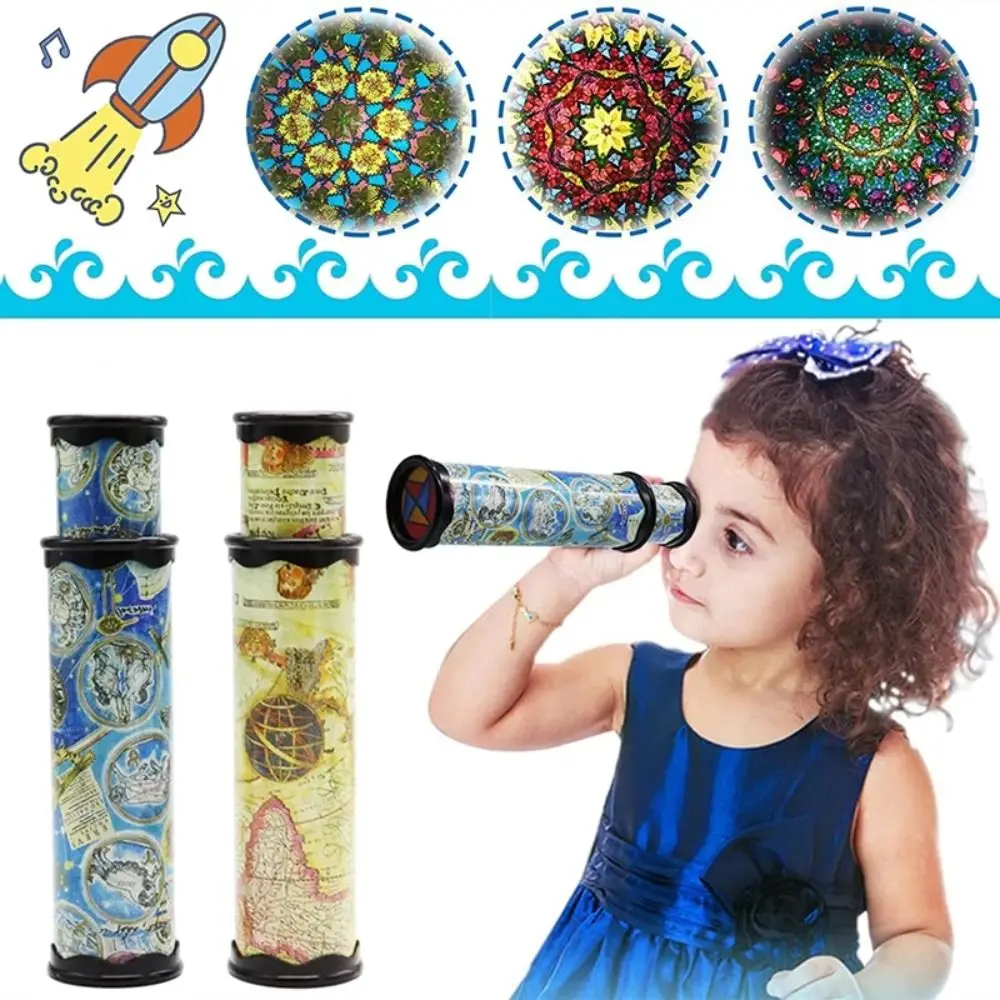 Classic Magic Kaleidoscope Scalable Adjustable Rotation Kaleidoscope Changeful Fancy Colored World Toy Kids Educational Toy
