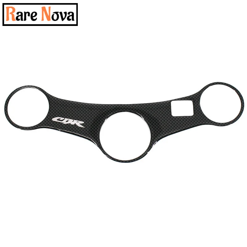 

For Honda CBR600 CBR 600 F4i 2001-2007Motorcycle Scratch Resistant Carbon Fiber Appliqué Mat three Tree Top Clip Front Protector