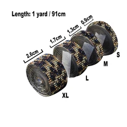 Sparkling Self - Adhesive Rhinestone Crystal Ribbon for Creative DIY Decor & Crafts (Leopard)
