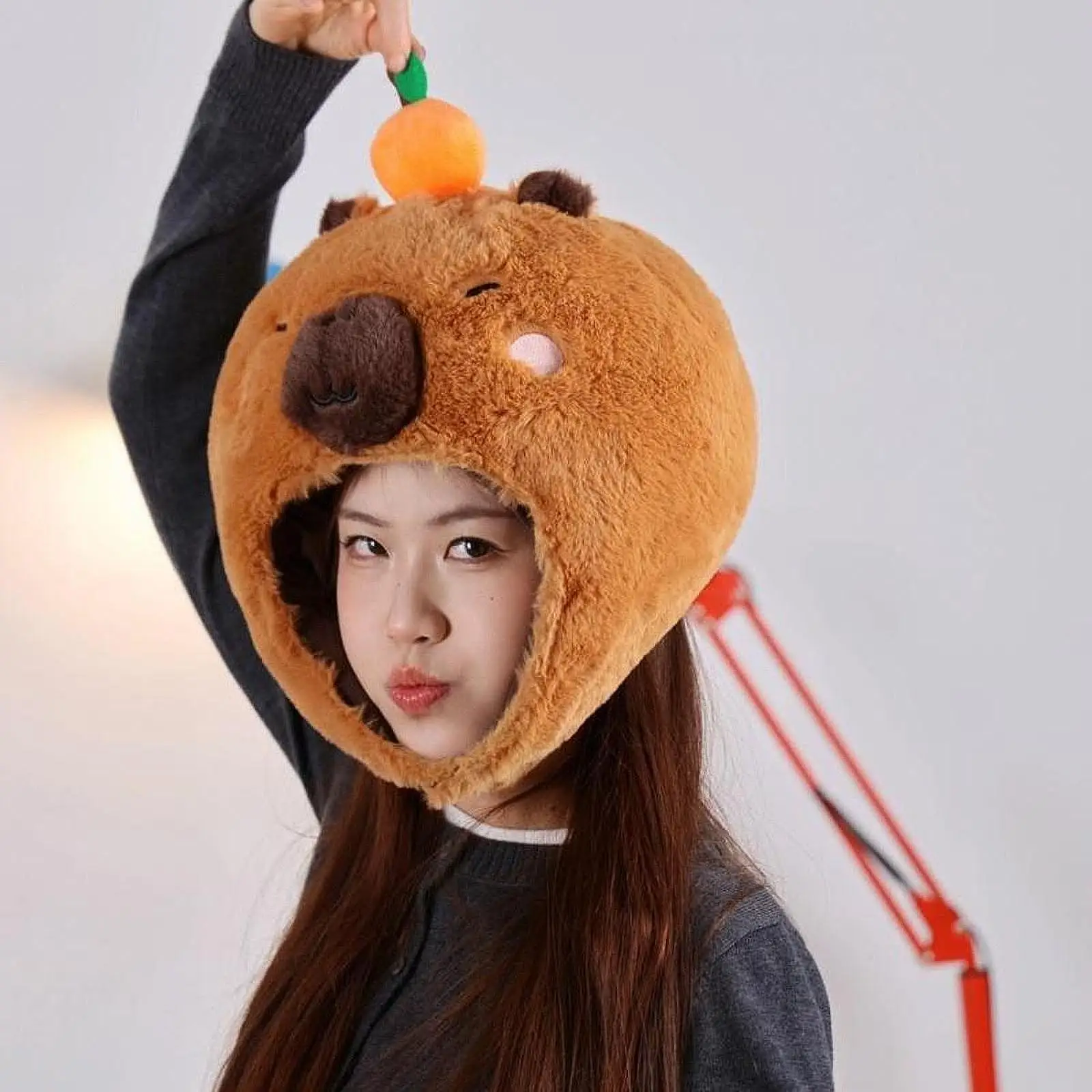 Capybara Headgear Hat Cosplay Toy Cap for Birthday Stage Performance Holiday