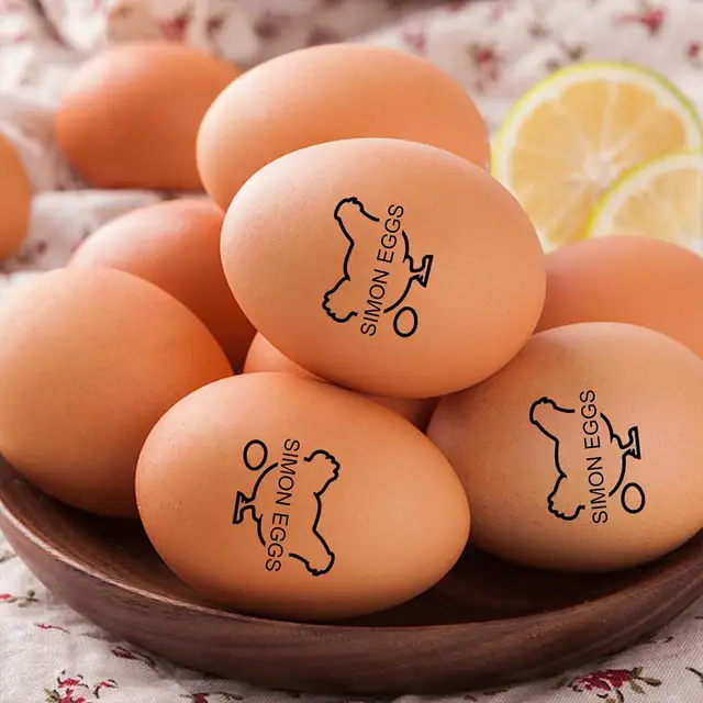 Custom Egg Stamp For Fresh Eggs Seal Farm Mini Egg Stamp Personalized Clear  Logo Labels For Fresh Eggs With Optional Patter Q8B9 - AliExpress