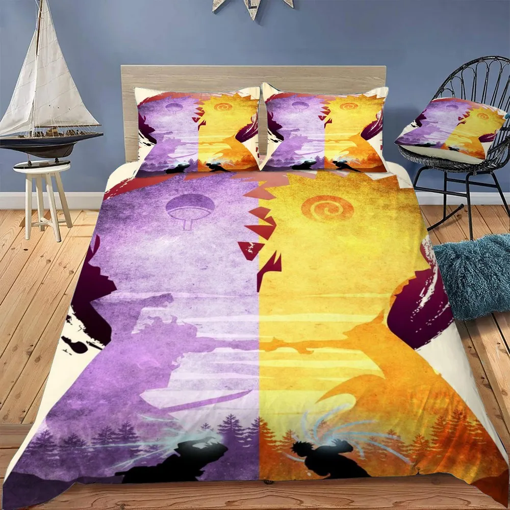 

Narut Sasuke Duvet Cover For Household Winter Warmth Bedding Set Double Quilt Cover Twin Queen King Duvet Cover