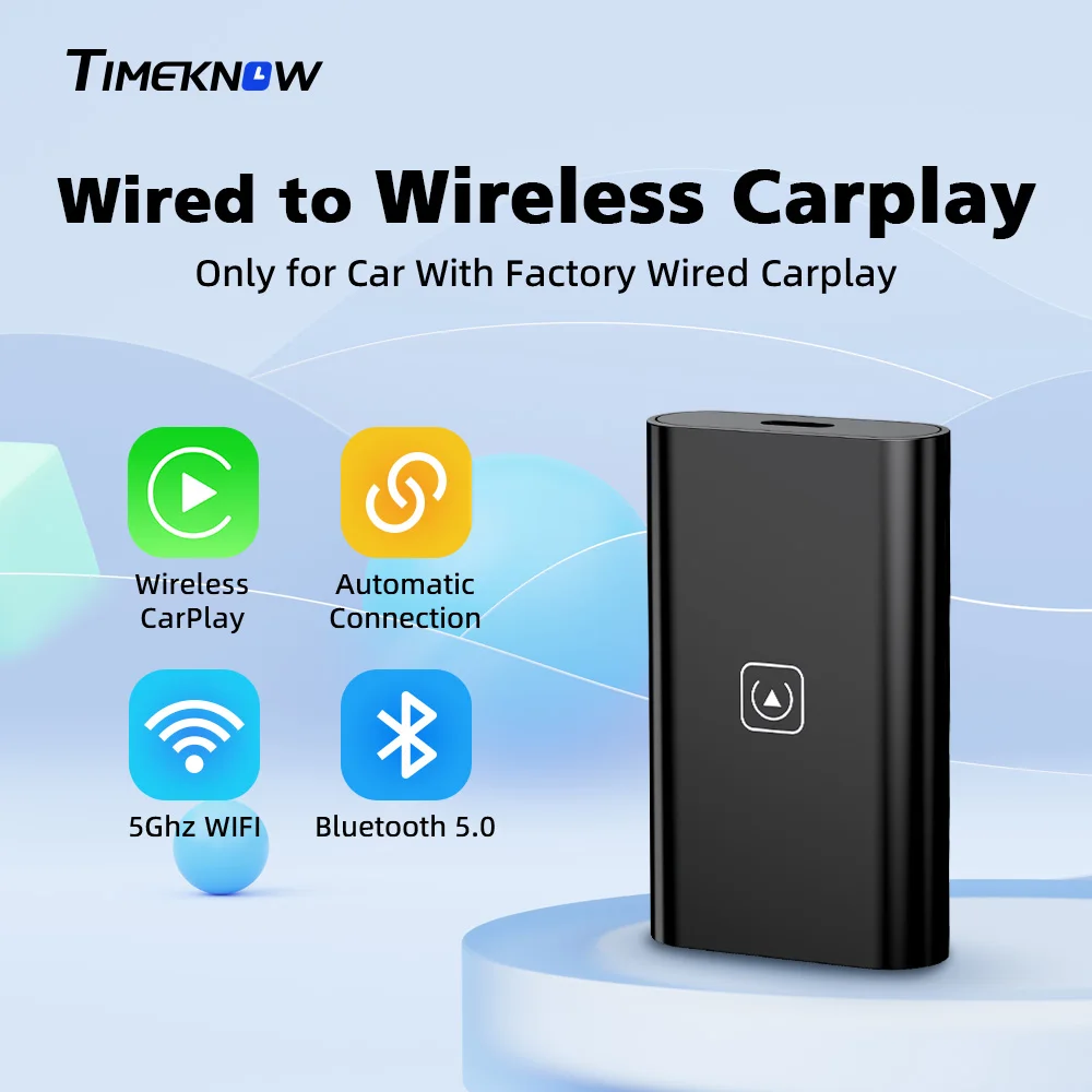 Timewell Wired To Wireless Carplay Adapter Car Play Smart Ai Box Per Apple Iphone Box Dongle Usb Per Nissan Mazda Citroen Audi