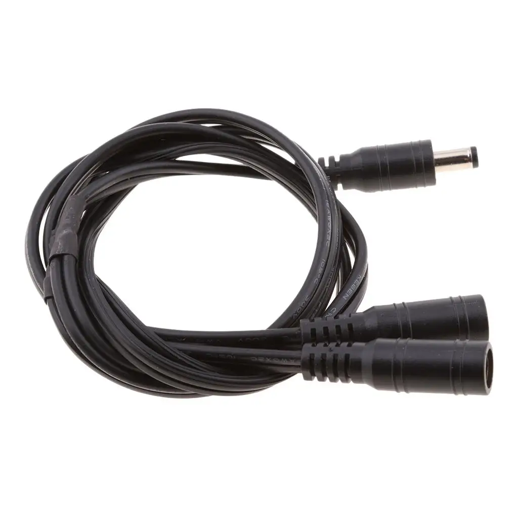 DC 1 암 - 2 수 2.1*5.5mm 12V 피그테일 케이블 커넥터
